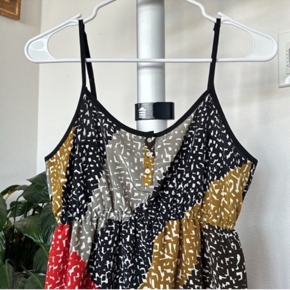 Urban Outfitters Kimchi Blue Mini Dress Sz M Black Red Spaghetti Strap - Picture 2 of 8